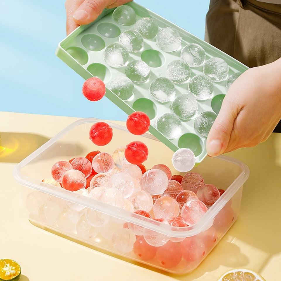 18 Grid Spherical Ice Cube Tray