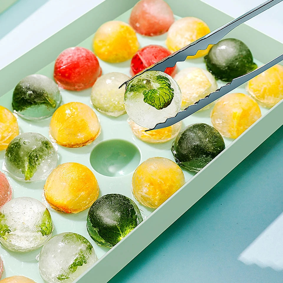 18 Grid Spherical Ice Cube Tray