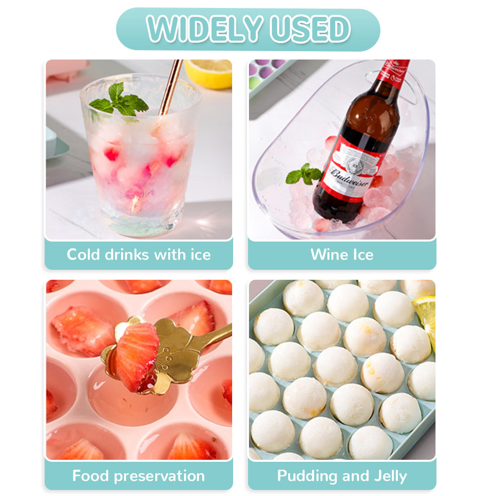 18 Grid Spherical Ice Cube Tray