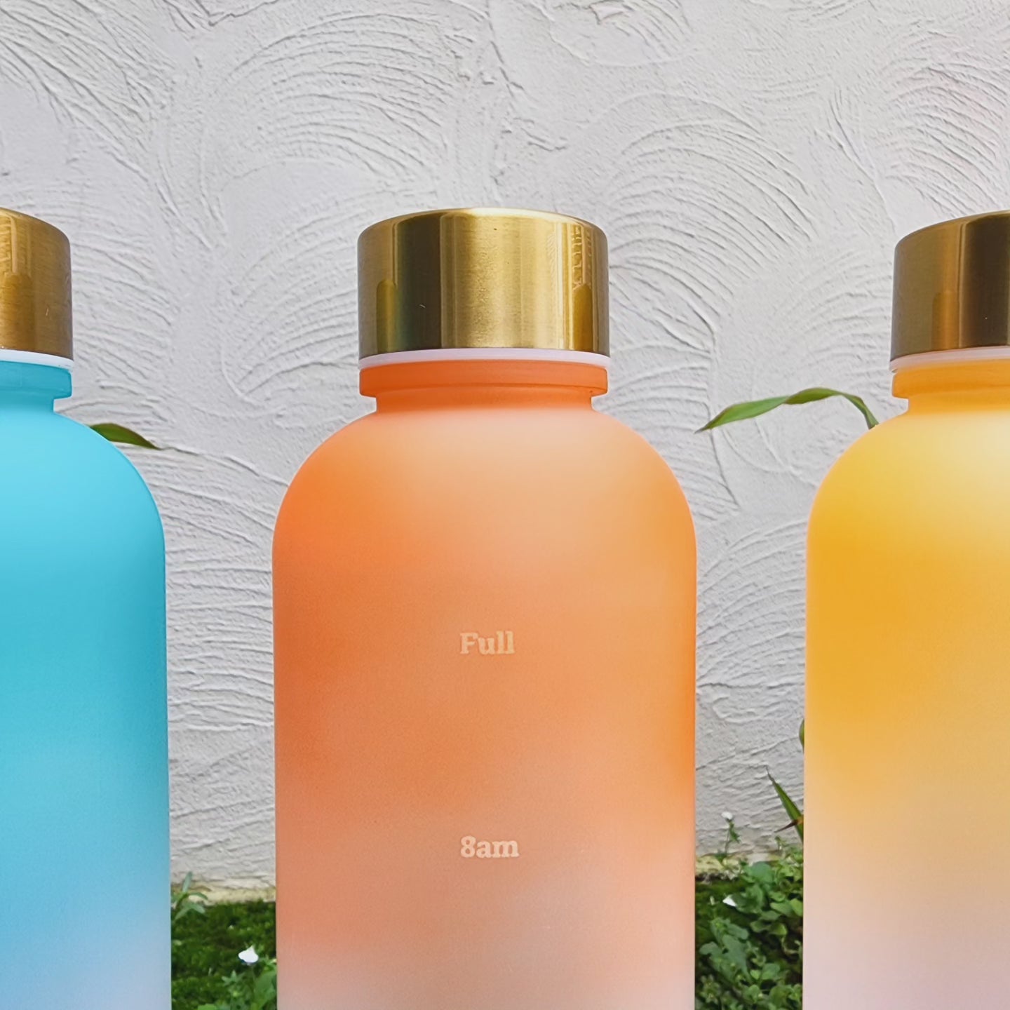1000ML Gradient Bottle With Gold Cap