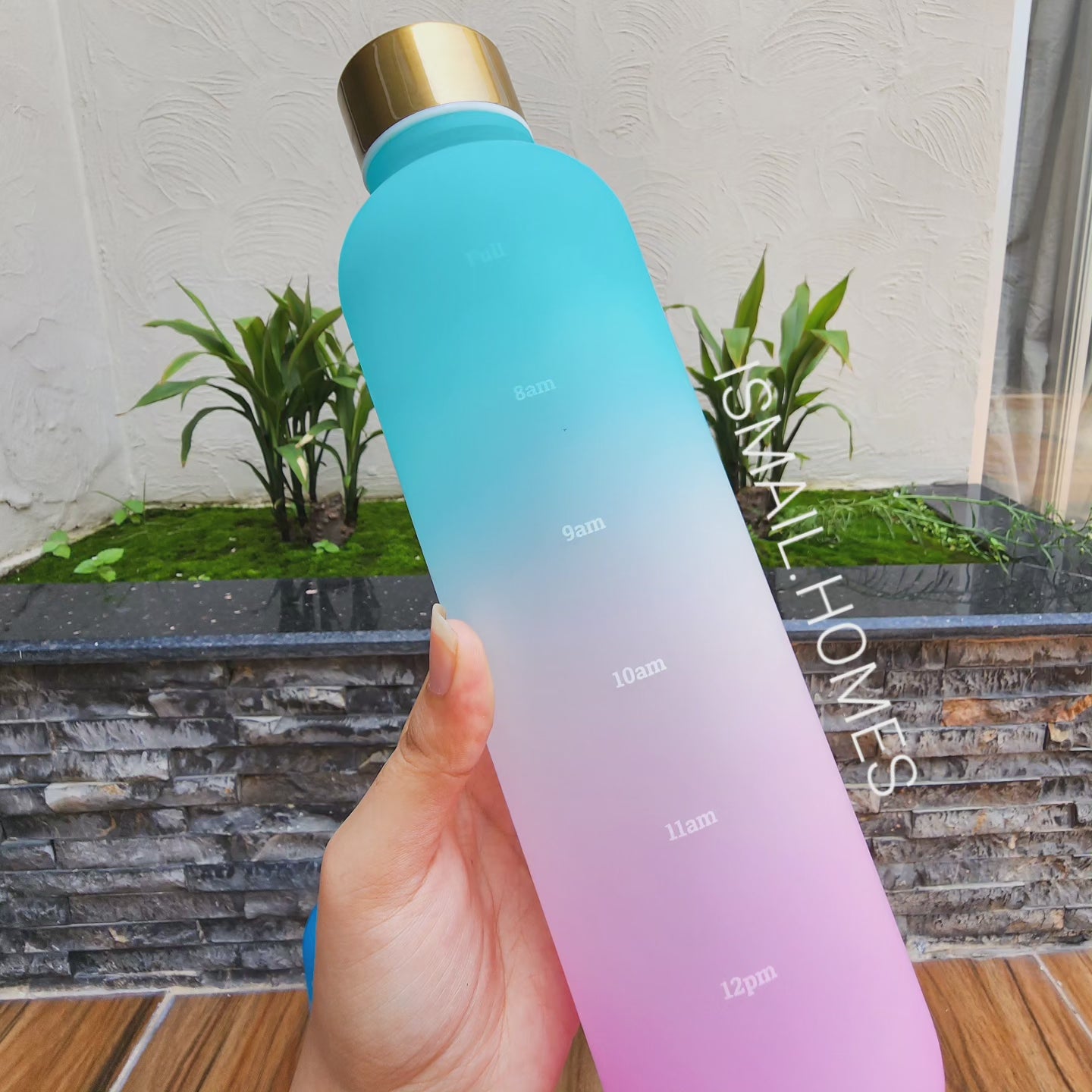 1000ML Gradient Bottle With Gold Cap
