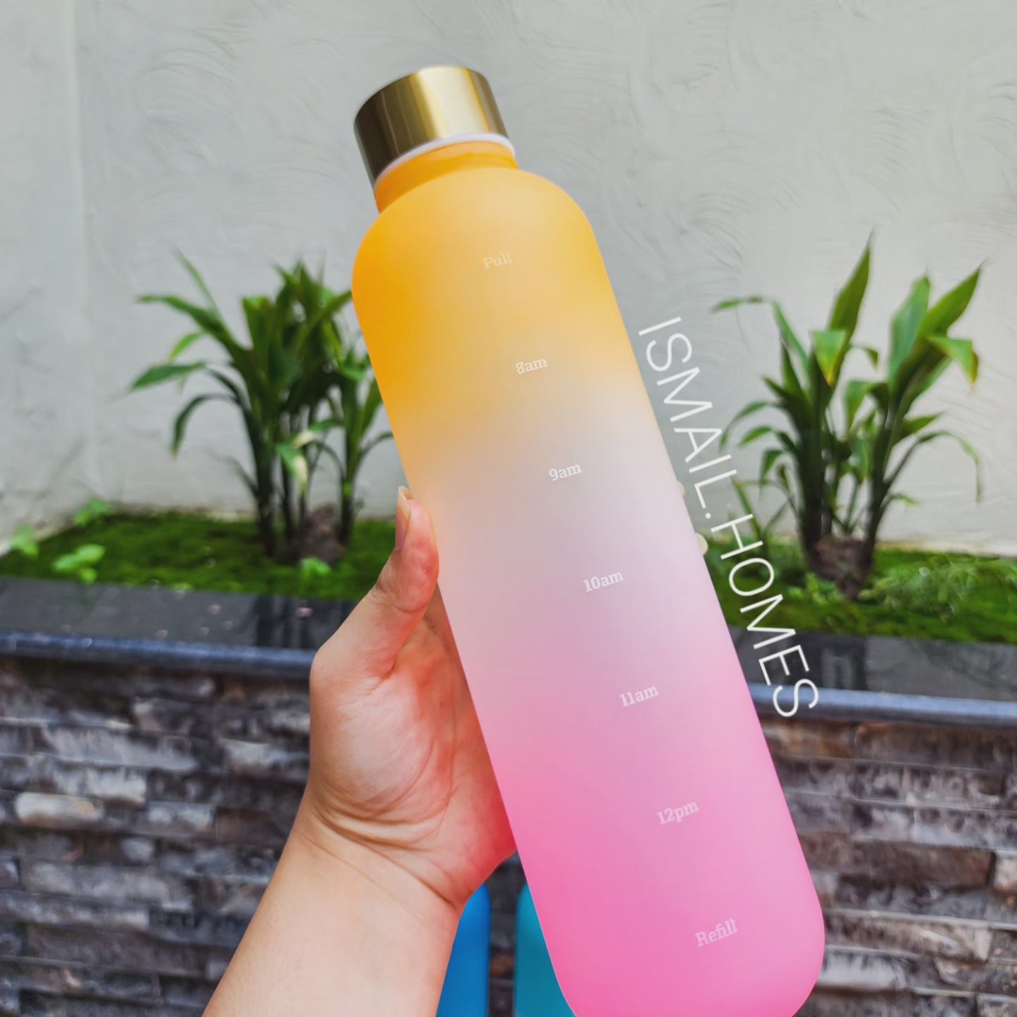 1000ML Gradient Bottle With Gold Cap