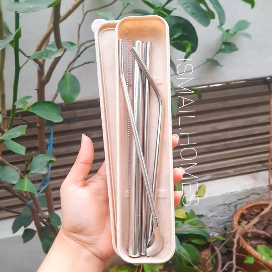 Metal straw set