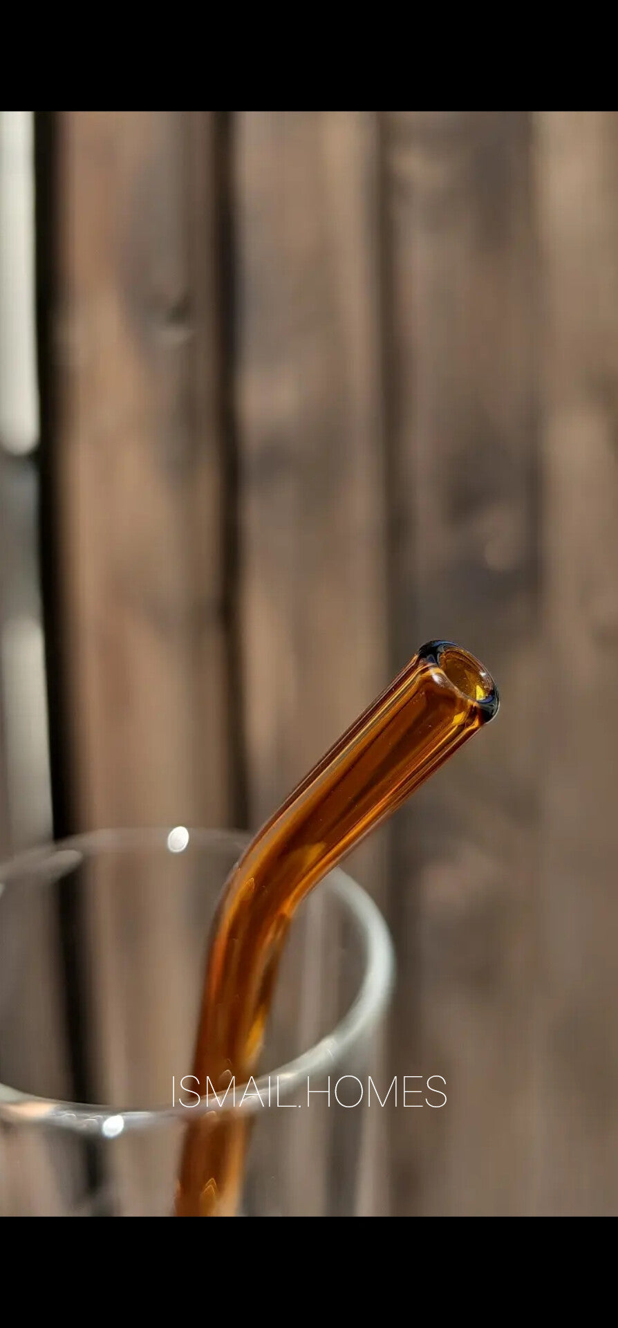 Borosilicate Glass with Glass Straw