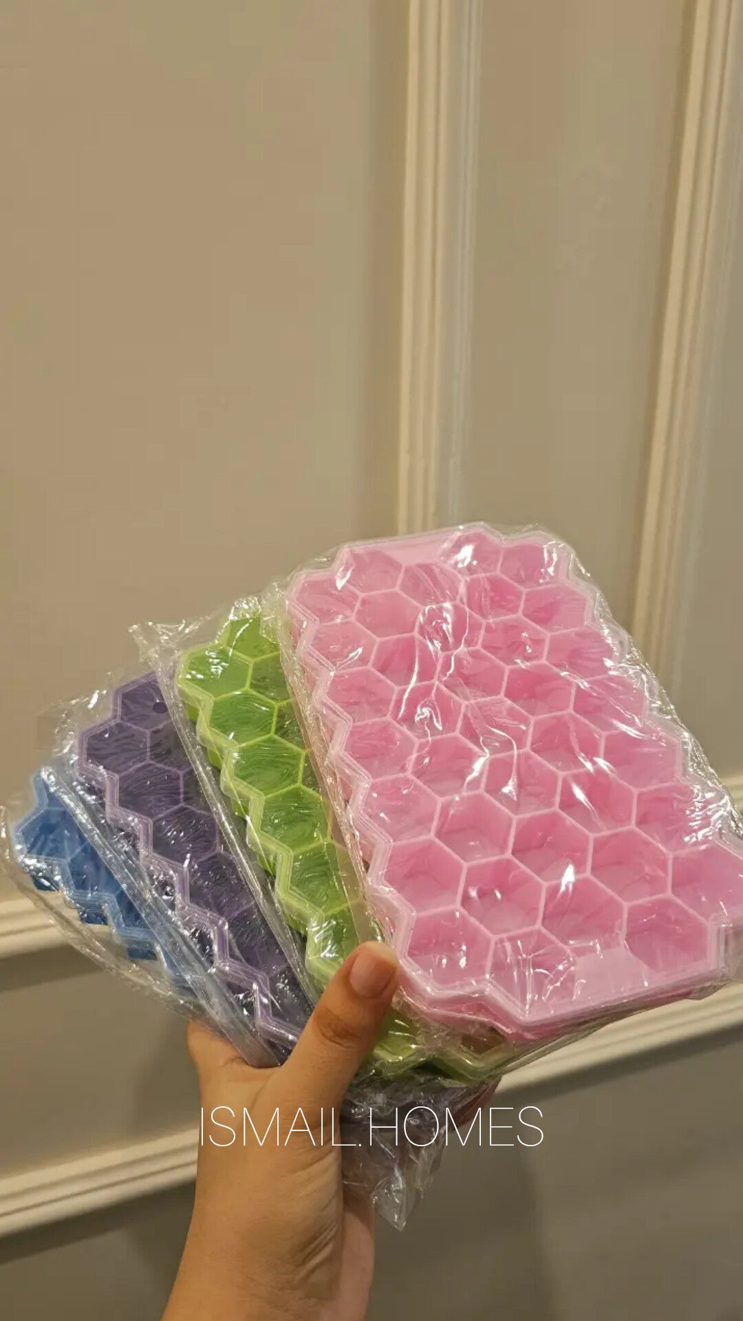 Hexagonal Silicone Ice Tray with Cover