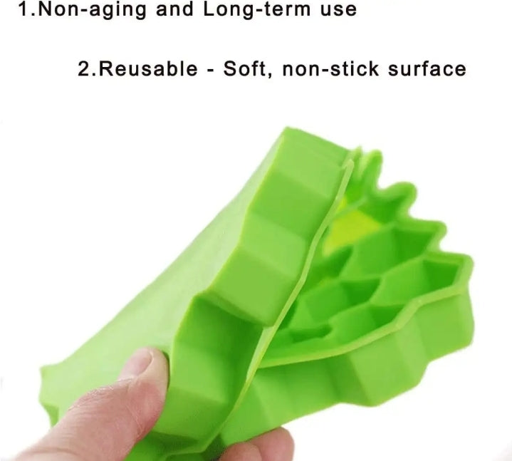 Hexagonal Silicone Ice Tray with Cover