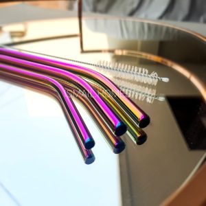 Set of 3 Metal Straws