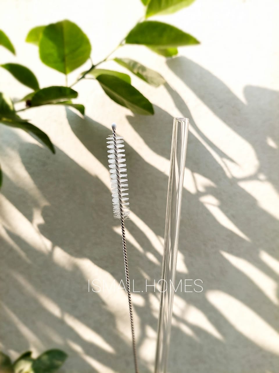 TRANSPARENT BOROSILICATE GLASS STRAW (1 PIECE)