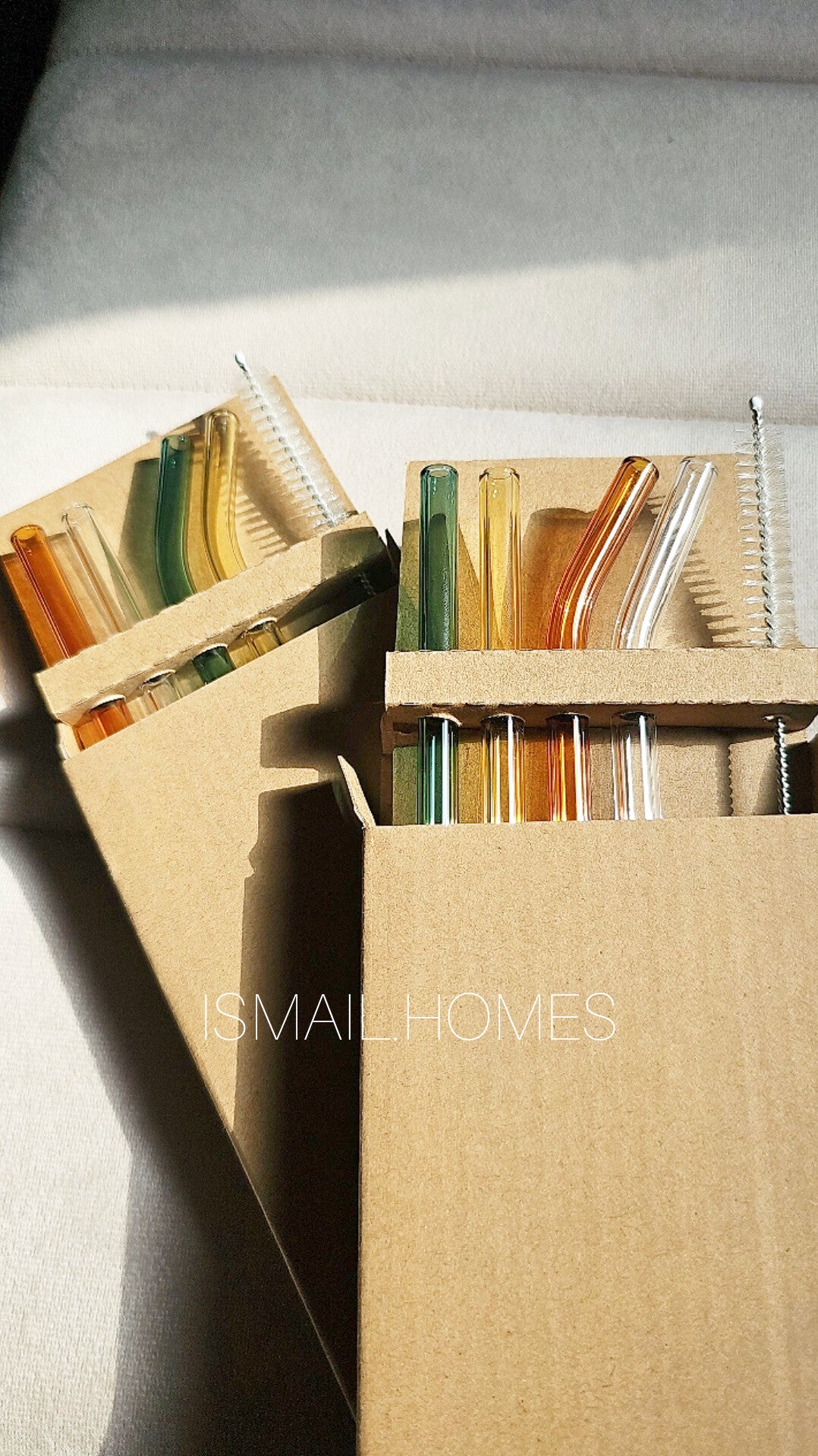 Borosilicate Glass Straw Set (Warm Edition)