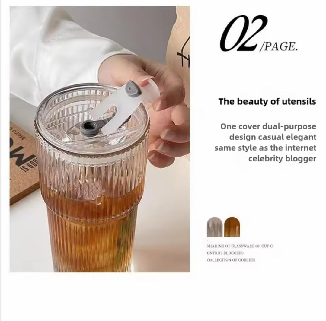 600ML Nordic Iced Coffee Glass