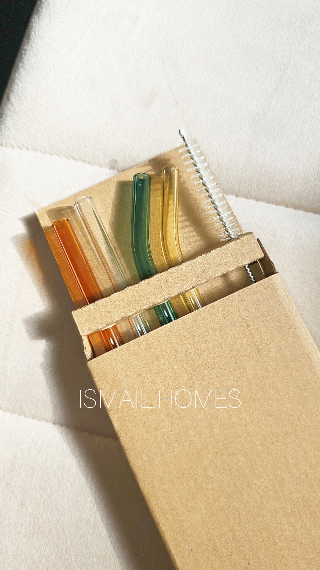 Borosilicate Glass Straw Set (Warm Edition)