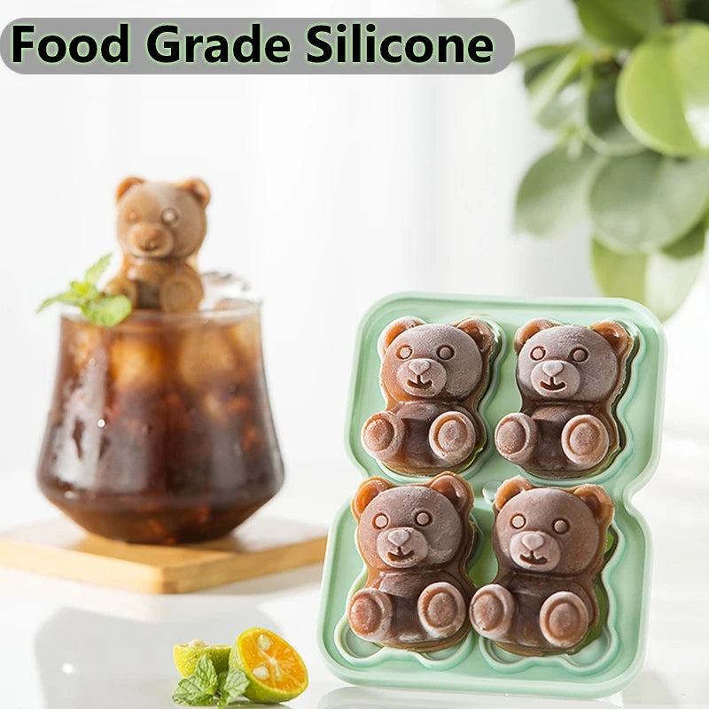 Bear Ice Cube (4 grid)