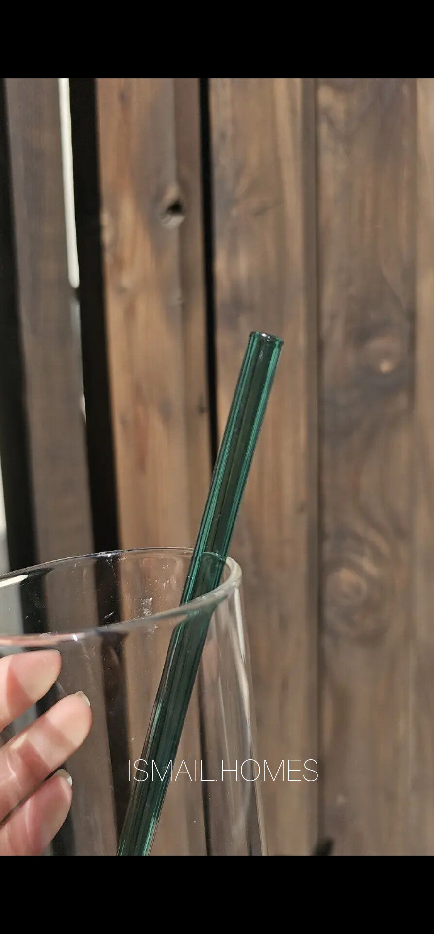 Borosilicate Glass with Glass Straw