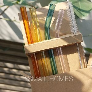 Borosilicate Glass Straw Set (Warm Edition)