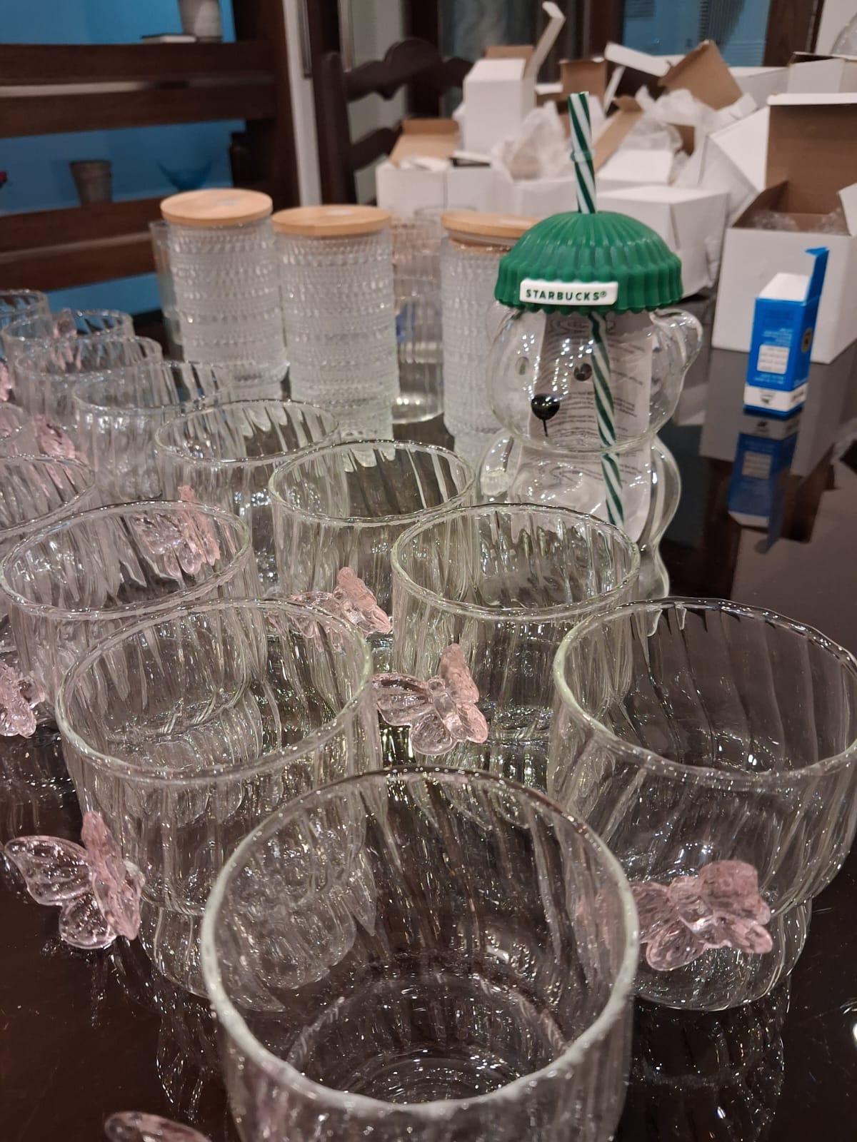 Butterfly glass