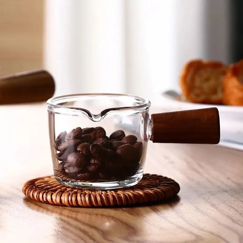 110ML Cup with wooden handle for Espresso or Condiments